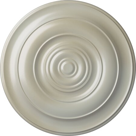Ekena Millwork Niobe Ceiling Medallion (Fits Canopies up to 8 5/8"), Hand-Painted Flash Blue, 18"OD x 1 1/2"P CM18NIFBS